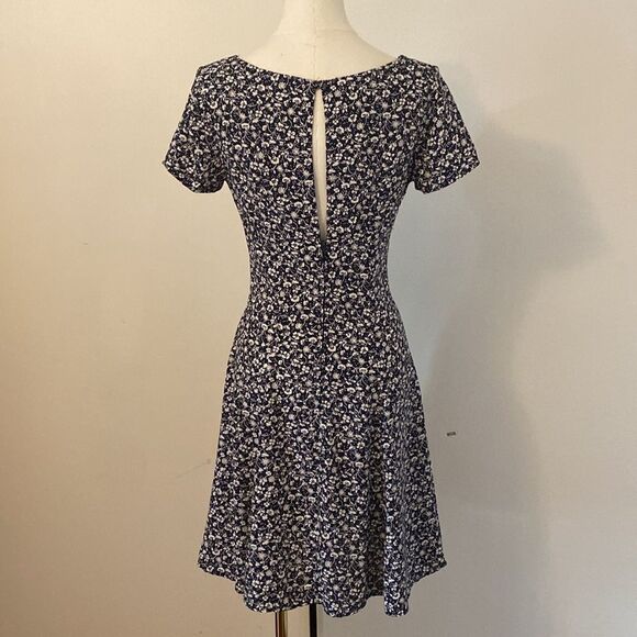 Vintage Late 80's early 90's Ditsy Floral Mini Skater Dress Size 2 - Picture 6 of 13